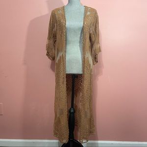 BoHo laced maxi pullover